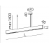 OPTIMA up&down 138 LED 3000K 64° zwieszana czarny struktura 59884-M930-WB-00-12